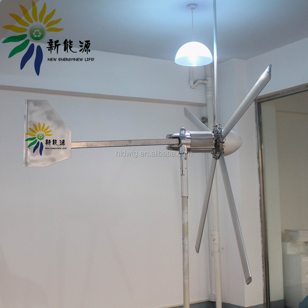 200W 300W 500W 1KW Wind Generator with 5 Aluminum Blades