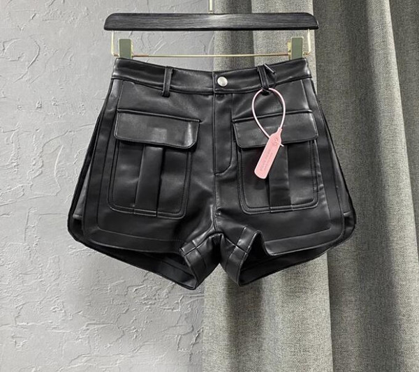 Ready To Ship gestring Women Pu Shorts 2024 Spring Autumn Winter Summer Best Match Sexy