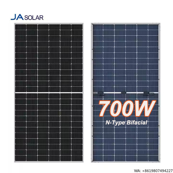 High Efficiency JA Solar Panels 690w 700w 705w 710w Dual Glass Bifacial Photovoltaic Panels for Power Generator