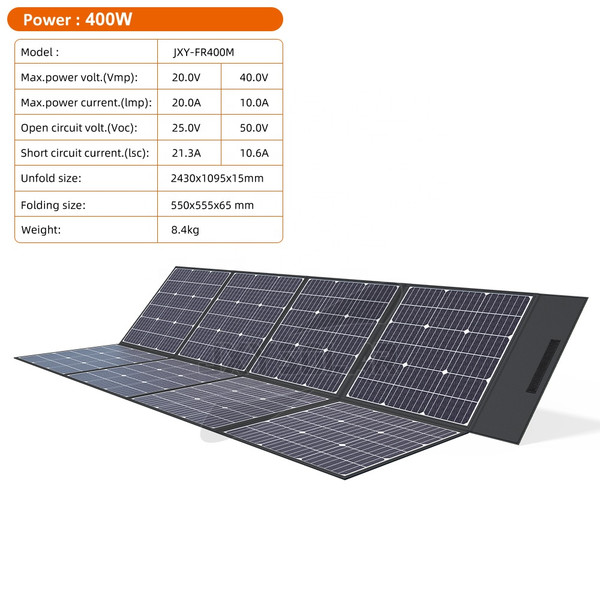 400 Watt 40 Volt High-Efficiency Foldable Solar Panel for Off-Grid Living Solar Blanket Portable Solar Panel Foldable OEM&ODM