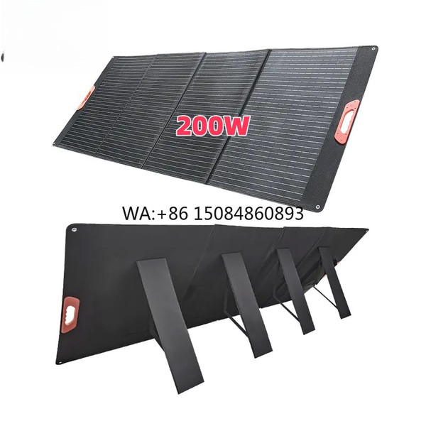 400W High Conversion Monocrystalline Foldable Solar Panel Outdoor RV Vehicle Battery Portable Fast Charging