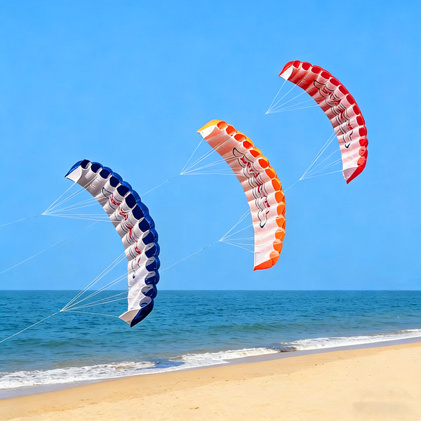 140cm dual line power kites for adults kites string line beach windsurfing trilobite kite wooden kite reel games Parachute koi