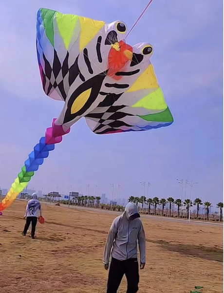 21m Soft kite multi-color fabric splicing skate pendant kite kites for adults outdoor toys Wind sock windsock inflatable kite