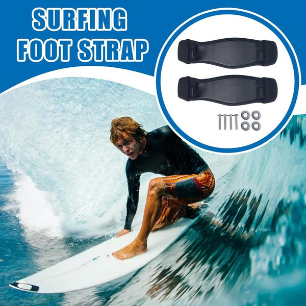 Kiteboard Foot Straps Kiteboard Foot Cover Fixing Strap PU Leather Fabric Surf Board Accessories For Beach Activity And