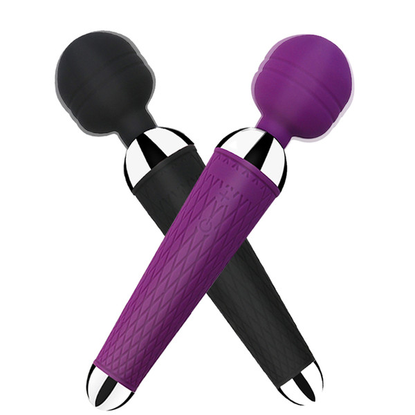 Powerful Av Magic Wand Vibrator For Women Anal Massager Adult Sex Toys Oral Clit Vibrators USB Charge Safe Silicone Sex Product