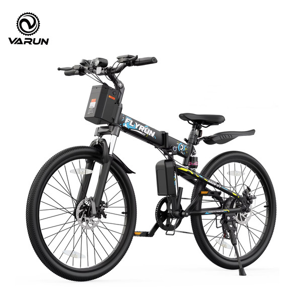 Flyrun AR26-ST Folding Electric Bike for Adults, 26" Tire, 750W Peak Motor, 48V 7.8Ah Battery, Max Speed 20MPH, UL 2849 Certifie