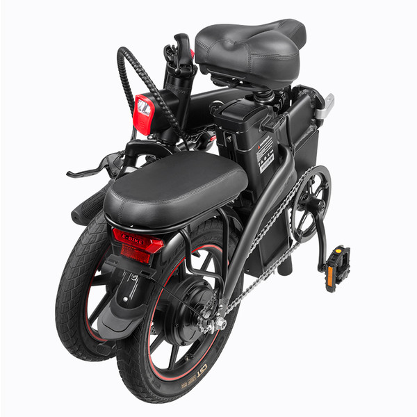EU UK US Warehouse Cheap Mini Folding Electric Moped EBike 48V Lithium Battery Aluminum Alloy Frame From China Manufacturers