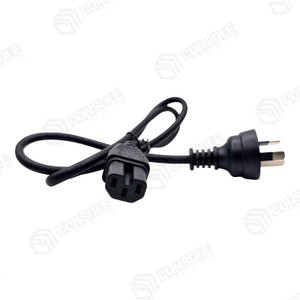 Notched C15 Power Cable for Xbox 360 Power Supply Brick - AU Plug 1m