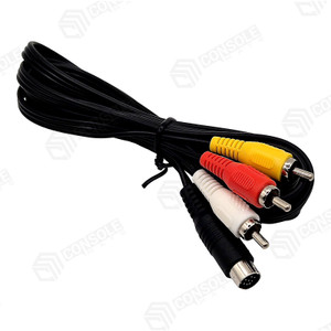 Composite AV Cable for Sega Saturn - RCA Audio Video Lead 1.8m