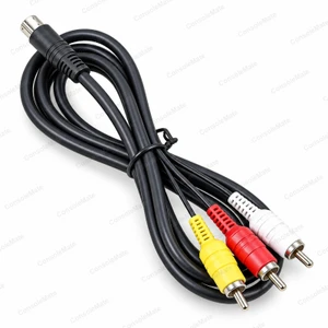 Heavy Duty Composite AV Cable for Sega Mega Drive 2 & 3 / Genesis 2 & 3 - Thick RCA Lead - main product photo