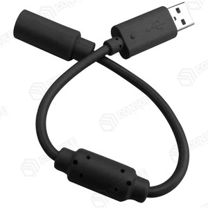 USB Breakaway Cable for Xbox 360 Wired Controller - PC Adapter Dongle Lead, 25cm, Black