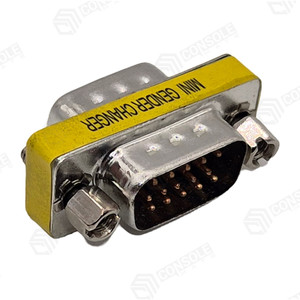 VGA HD15 Male to Male Gender Changer Coupler Adapter - 15 Pin VGA Cable Joiner / Extender