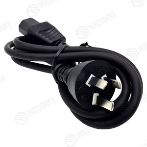 Notched C15 Power Cord 2m - AU Plug Mains Lead for Kettles, Appliances & Equipment