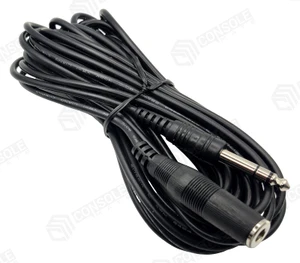6.35mm Stereo Headphone Extension Cable 8m - 1/4 inch Plug to Socket – main product photo