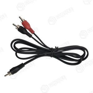 Subwoofer Y Splitter Cable 1.2m - 1 Male RCA to 2 Male RCA Audio Lead