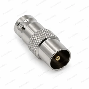 PAL Male Plug to BNC Female Socket Adaptor | TV Aerial to BNC Coax - main product photo