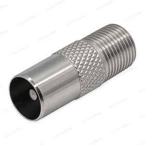 PAL Male Plug to F Type Female Socket Adaptor | TV Aerial to F Coax