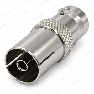 PAL Socket to BNC Socket Adaptor All-Female | TV Aerial to BNC Joiner - main product photo