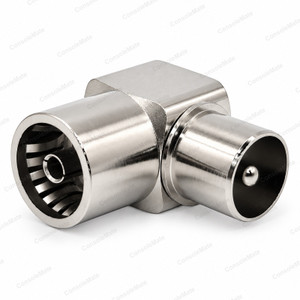PAL Right-Angle Adaptor Male to Female | 90 Degree TV Aerial Antenna Joiner - main product photo