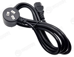 Piggy-Back IEC C13 Power Lead 2m | AU 3-Pin Pass-Through Mains Plug