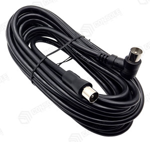 Right Angle TV Antenna Flylead 4.5m | PAL Male to Male Aerial Cable – main product photo