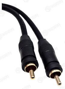 Single RCA Cable 5m - Gold Plated RG59U 75 Ohm Subwoofer, Digital Coax or Video Lead