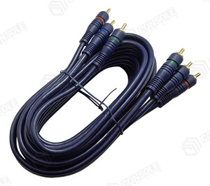 3m Component Video Cable | 3 x RCA to 3 x RCA Gold Plated YPbPr Lead