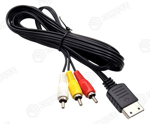 Composite AV Cable for Sega Dreamcast - RCA Audio Video Lead 1.8m