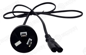 Figure-8 Power Lead 1m | AU 2-Pin Mains to IEC C7