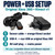 Xbox 360 Kinect Sensor AC Power Supply & USB Adapter — for Original 360 & PC - Power and USB setup – image 3