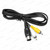 Composite RCA AV Cable for Sega Mega Drive 1 / Genesis 1 / Master System 1 (1.8m) – complete cable laid horizontally – image 6