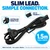 Slim figure-8 mains power lead — connection and length guide – image 3