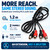 Stereo RCA Extension Lead - 2 RCA Plugs to 2 RCA Sockets, 1.2m Shielded – product photo – image 3