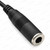6.35mm Stereo Headphone Extension Cable 8m - 1/4 inch Plug to Socket - straight inline female socket close-up – image 7