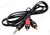 3.5mm to 2x RCA Audio Cable 1.2m - Stereo Adaptor Lead
