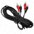 2x RCA Plugs to 2x RCA Plugs Shielded Stereo Audio Cable 3m - Male to Male - Cable and connector view – image 6
