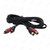 RCA Extension Cable 3m - 2 RCA Plugs to 2 RCA Sockets, Shielded Stereo Audio Lead – photographed RCA plug and socket close-up – image 5