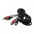 RCA Extension Cable 3m - 2 RCA Plugs to 2 RCA Sockets, Shielded Stereo Audio Lead – photographed female socket-facing cable angle – image 6