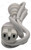 IEC C15 Notched Power Cord 2m White - AU 3-Pin Plug 10A 250V Hot Condition Lead – image 2