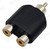 RCA Splitter Adaptor - 1 x RCA Plug to 2 x RCA Sockets | Y Adapter – image 2