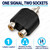 RCA Splitter Adaptor - 1 x RCA Plug to 2 x RCA Sockets | Y Adapter – buyer guide 2 – image 3