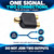 RCA Y Splitter Adaptor - 1 x RCA Socket to 2 x RCA Sockets | Gold Plated – One audio output to two inputs; photo and diagram agree – image 3