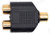 RCA Y Splitter Adaptor 1 Female to 2 Female gold plated – image 4