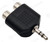 3.5mm Stereo Plug to 2 x RCA Sockets Adaptor | Aux to Phono Y Splitter – image 3