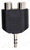 3.5mm Stereo Plug to 2 x RCA Sockets Adaptor | Aux to Phono Y Splitter – image 4