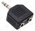 3.5mm Stereo Headphone Splitter Adaptor | Y Split 1 Plug to 2 Sockets