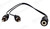 2 x RCA Plugs to 3.5mm Stereo Socket Adaptor Lead | 10cm Shielded – image 2