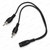 2 x RCA Plugs to 3.5mm Stereo Socket Adaptor Lead | 10cm Shielded - Product photo – image 4