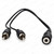 2 x RCA Plugs to 3.5mm Stereo Socket Adaptor Lead | 10cm Shielded - Product photo – image 5