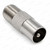 PAL Male Plug to F Type Female Socket Adaptor | TV Aerial to F Coax - alternate angle – image 8